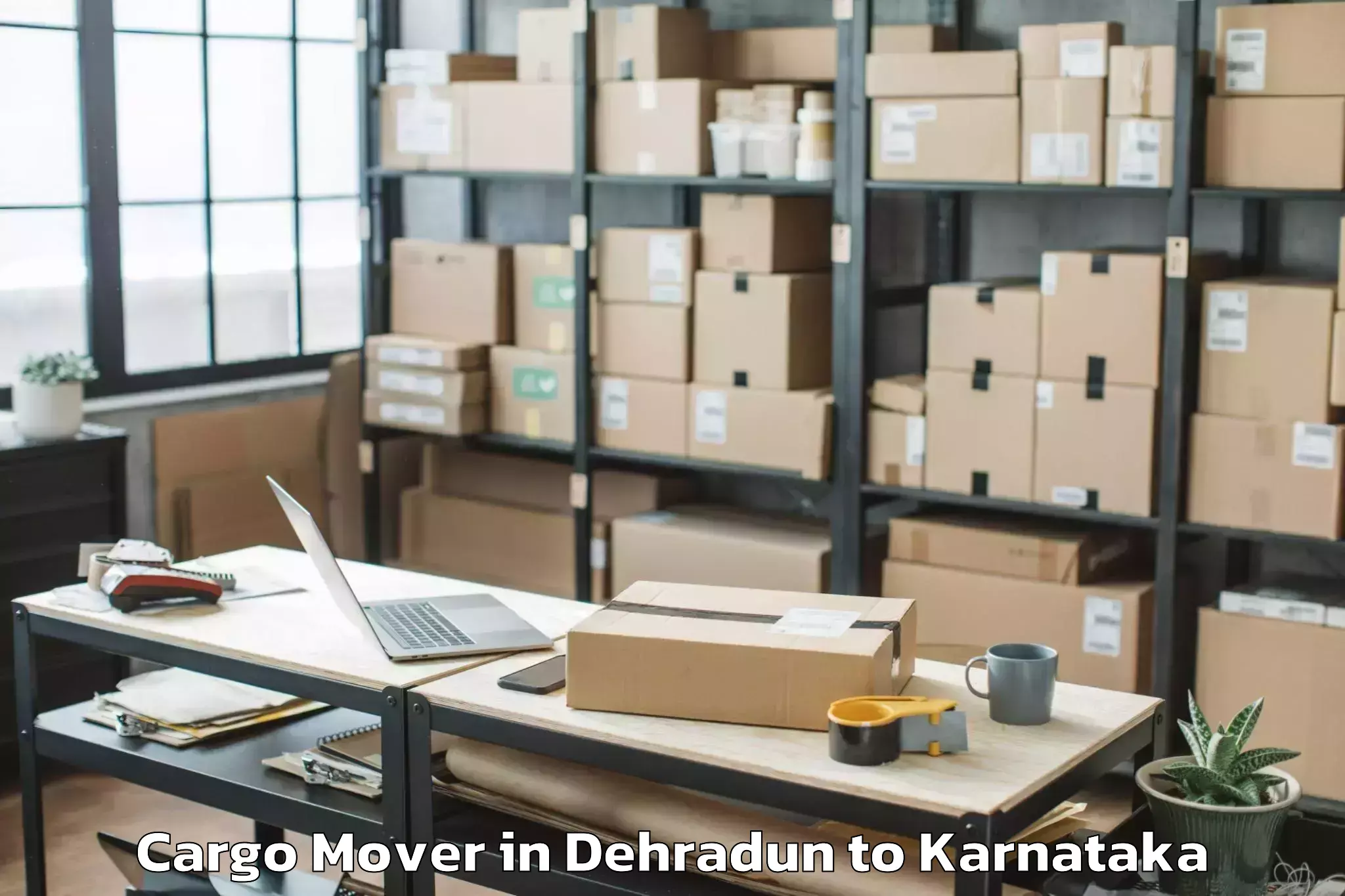 Top Dehradun to Abhilashi University Bangalore Cargo Mover Available